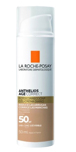 anthelios age correct spf50 diaria con color